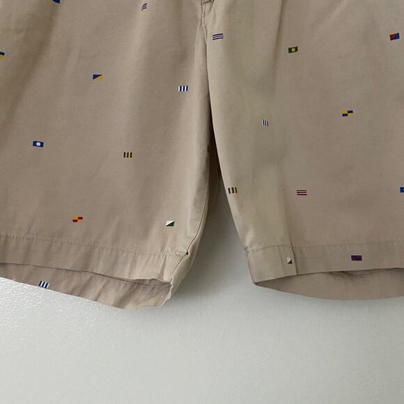 H&M sz 34‎ tan Perm Press Shorts with pockets - Picture 3 of 9